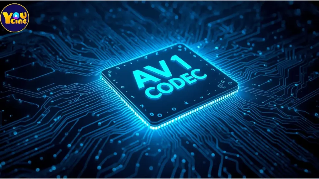 Tecnologia Codec AV1 para economia de dados no YouCine APK